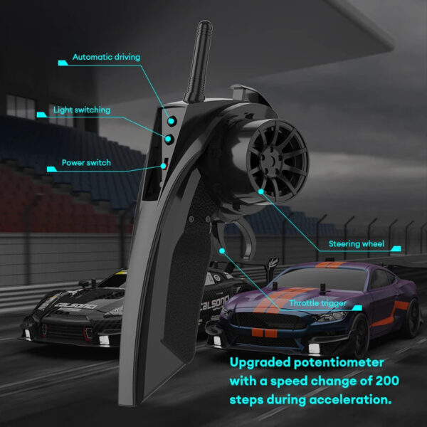 fbdeb5f0db0624bc 40KM/H Remote Control Car Rechargeabl Racing Drift Electric Graffiti RC Cars Birthday Toys for Boys
