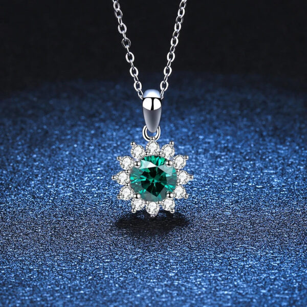 fbe1bf264d46e4cf LORIELE Moissanite Snowflake Pendant For Women Sterling Sier 1Carat Diamond Gemstone Necklace Fine Gift Jewelry