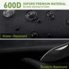 Heavy-Duty Water-Resistant 1 lb Propane Tank Carry Bag with Padding | 2 Cylinder Camping Gas Cylinder Storage Bag with Adjustable Strap, 3-Side Pockets & Detachable Dividers