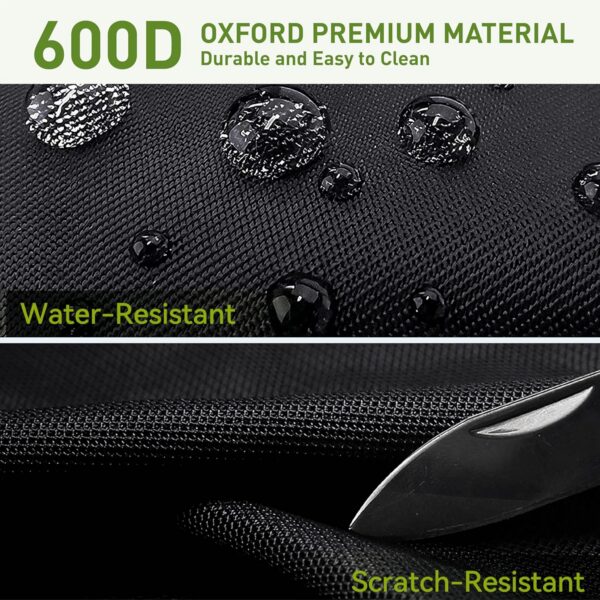 Heavy-Duty Water-Resistant 1 lb Propane Tank Carry Bag with Padding | 2 Cylinder Camping Gas Cylinder Storage Bag with Adjustable Strap, 3-Side Pockets & Detachable Dividers