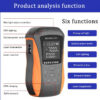 FTTH Mini 6 in 1 Optical Fiber Power Meter OPM Fiber Optical RJ45 Cable Tester  Visual Fault Locator 30mw VFL Laser PenLED Light