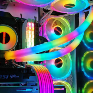 Soft Vest CPU Liquid Cooler Motherboard Controlled Coog Raditor Tube 5V 3PIN ARGB Computer Case Decor Hose Pipe