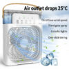 fc22bb2e8aef472a 3 In 1 AIr Conditioner Household Small Cooler LED Night Light Portable Humidifier Air Adjustment Office Home Fan New