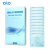 OLO Ultra Thin Condom 0.01 Feeling Penis Sleeve Hyaluronic Acids Rubber Latex Ejaculation Delay Dotted Condoms Intimate Sex Toy