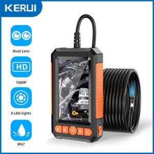fc2e4063ca16891d KERUI Industrial Endoscope 4.3 "Single Dual Lens HD 1080P Car Inspection Borescope IP67 Waterproof Sewer Camera With LED