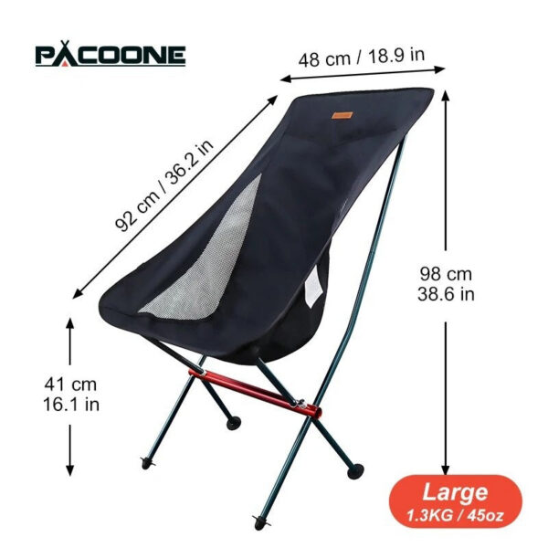 PACOONE Camping Fishing Folding Tourist Beach Chaise Longue Chair for Rela Foldable Leisure Travel Furniture Picnic