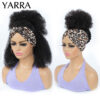Afro Kinky Curly Human Headband Wig For Black Women 180% Density Glueless Brazilian Remy Full hine Made Hair YARRA