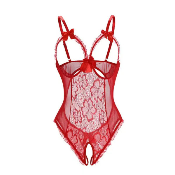 fc3f5e6f73ad2db0 Sexy lace lingerie plus-size women's underwear lace shaping bow-decorated sexy exotic style close-fitting dress suit