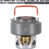 fc4ba42ed709969e REDCAMP Mini Spirit Burner, Ultralight Portable Alcohol Stove for Backpacking Hiking Outdoor, Small Lightweight Camping Stove for BBQ Cooking Picnic, Black