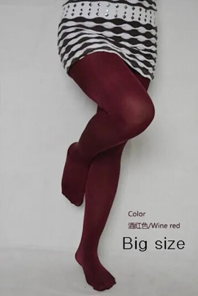 fc4cafe1e0bbbd3d 5pcs Plus 120D Autumn and Winter Warm Stretchy Pantyhose for Women Comfortable Elastic Big Size Tights