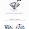 MODIAN Simple Eternity Moissanite Ring 925 Sterling Silver Sparkling Simple Thin Wedding Band Rings For Women Fine Jewelry Gift