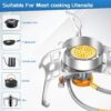 3900W Portable Windproof Camping Stove - Lightweight Propane Gas Burner with Piezo Ignition & Carrying Bag for Outdoor Cooking, Backpacking, Hiking, and Picnics