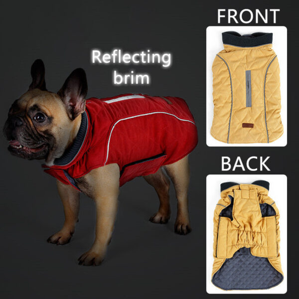 High Quality clothes Quilted Coat Pet Warm Jacket New Big Dog Retro Cozy Thick Vest Clothing 6 Colors