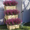 8 Bundles Outdoor Artificial Lavender Fake Flowers UV Resistant Shrubs, Faux Plastic Greenery for Indoor Outside Hanging Plants Garden Porch Window Box Wedding Farmhouse Decor (Orange Red)