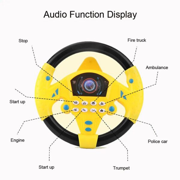 fc71651a746f798f Simulate Car Copilot Steering Wheel Eletric Baby with Sound Kids Musical Educational Stroller Driving Vocal Toys