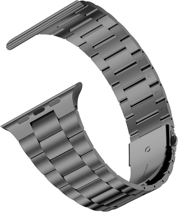 fc7d8334d1613024 iiteeology Compatible with Apple Watch Band 49mm 45mm 44mm, Upgraded Solid Business Stainless Steel Band for Apple iWatch Series 9/8/7/Ultra,Space Gray