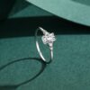 Modian Rectangle Dazzling Ring Solid 925 Sterling Silver Clear Cubic Zirconia Finger Rings For Women Wedding Fine Jewelry Anel
