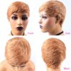 Short Straight Wigs Natural Color Brazilian Remy Pixie Cut Cheap Human Hair Wig For Black Women MYLOCKME