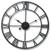 Modern 3D Large Wall Clocks Roman Numerals Retro Round Metal Iron Accurate Silent Nordic Hanging Ornament Living