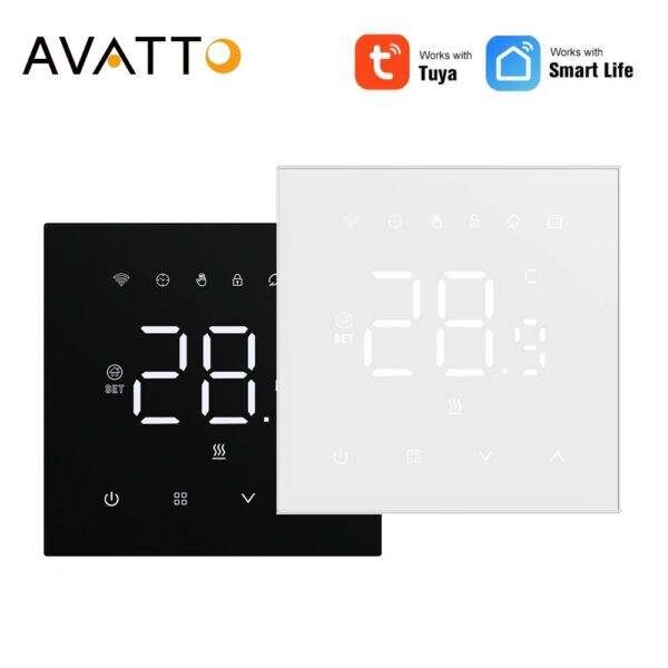 fcc6a1d93ad8620b AVATTO Tuya WiFi Smart Thermostat Underfloor Heating System for Gas Boiler Electric Heating Work with Alexa Google Home