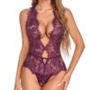 fcceec42db1558f8 Avidlove Women One Piece Lingerie Lace Bodysuit Deep V Teddy Mini Babydoll