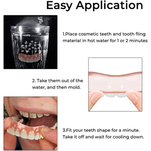 fcd5dcf49a534626 Soft Comfortable Firm Denture Silicone Ree Kit Safe And Durable Instant Teeth