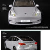 fcf51fa38dd0e672 1:24 Tesla Y 3 S Metal Alloy Diecast Model Sound And Light Children's Toy Collectibles Birthday Gifts
