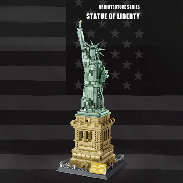 fcf67b6810bfbefb WG5227 1577Pcs Bricks 1/ 1 World Architecture Liberty Statue Model Building Blocks/Plastic Toys For Kids Adult boys Gift