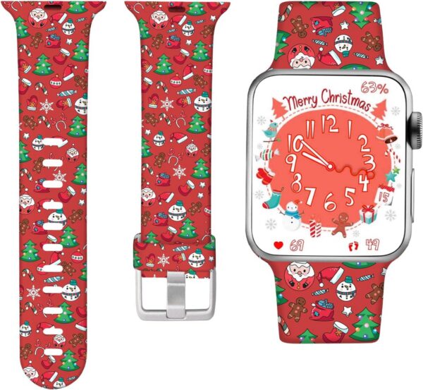 Laffav Compatible with Apple Watch Band 41mm 40mm 38mm iWatch Series 9 & Ultra 2 & SE & Ultra & Series 8/7/6/5/4/3/2/1 for Women Men, Colorful Jellyfish, M/L