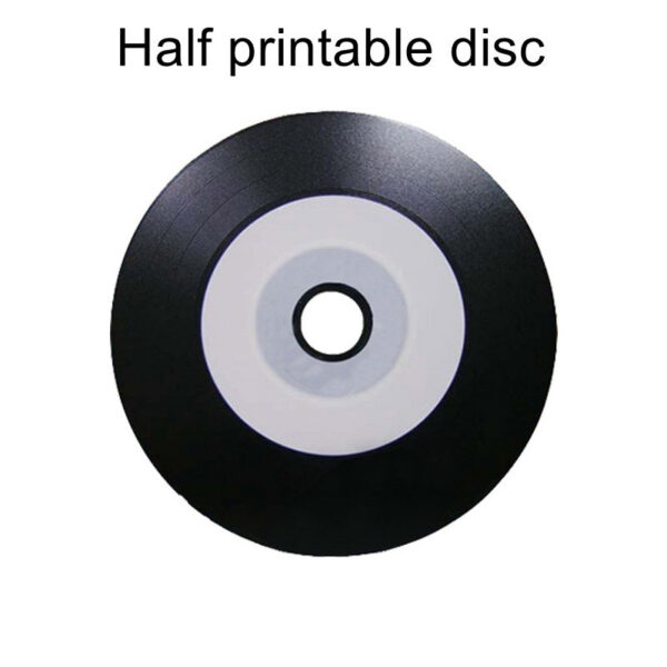 25PCS/BOX Ritek Printable Blank Recordable Compact 700MB/80min/52x CD-R Vinyl Black Media Disc