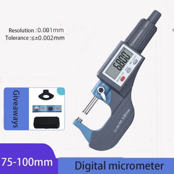 Digital Outside Micrometer 0-25/25-50/50-75/100MM Electronic Measuring Instruments Tools Calipers High Precision Spiral