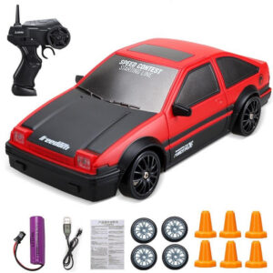fd35fad07b4f98d6 2.4G High speed Drift Rc 4WD Remote Control AE86 Model GTR Vehicle Car RC Racing Cars Toy for Children Christmas Gifts