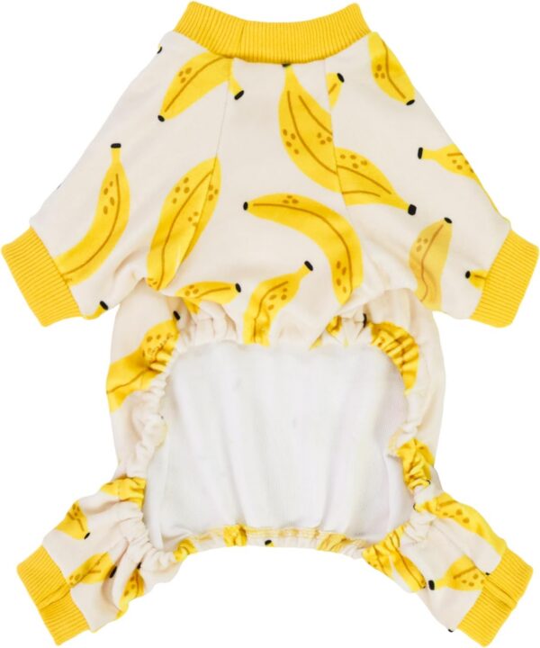 fd46f59b0898e9cd Banana Dog Pajamas, Warm Dog Onesie, Dog Clothes for Small Dogs Girl Boy, Lightweight Velvet Pet Jumpsuit, Cat Outfit, Beige, Yellow, Medium