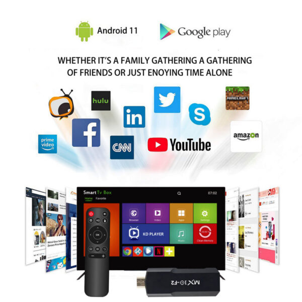 fd506e8c5a0ebf9b sticks 1gb 8gb 1 unit 2024 stb mx10 F2 box 4k eu android tv stick