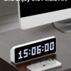 Ulanzi TC001 Smart Pixel Clock Youtube Followers Simultaneous Weather Forecast Function Pixelated Message Display