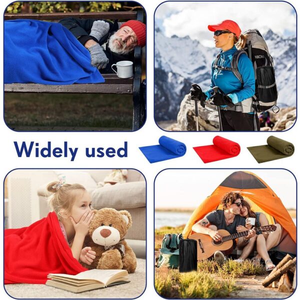 fd557544caccdb0f Fleece Portable Ultra-light Polar Travel Sheets for Adults Outdoor Camping Tent Bed Warm Sleeping Bag Liner