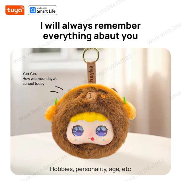 fd56453f845d2ab0 Tuya Smart AI Plush Robot w/LED Eyes & Voice Control,Interactive Smart Toy USB Rechargeable Companion for Kids Gifts/Smart Home