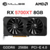 fd63193258fa93cf MLLSE AMD RX 5700 XT 8GB Graphics GDDR6 256Bit PCI-E 4.0×16 6+8Pin Radeon GPU Rx 5700XT Gaming Card Placa De Video