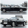 1:18 Rolls-Royce Phantom Car, Zinc Alloy Pull Back Diecast Car with Sound and Light, Realistic Modeg Model Toy