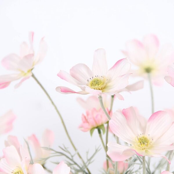 fd83f14c2057fde9 2 Pcs Artificial Flowers Plants Calliopsis Silk Flower Arrangements Wedding Bouquets Decorations Plastic Floral Table Centerpieces for Home Kitchen Garden Party Decor Approx 23.6'' High - Light Pink