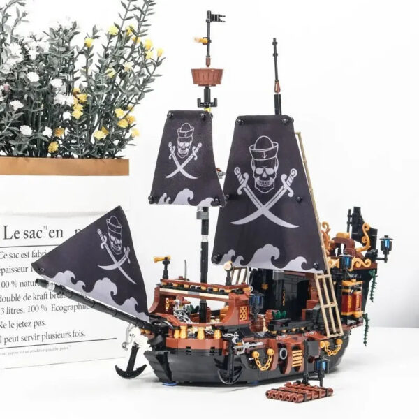 fd909373b69cac9c Pirate Ship Building Blocks Sailboat Model Bricks City Traffic Series Creative Desktop Decoraiton Toys For Children Adult Gifts
