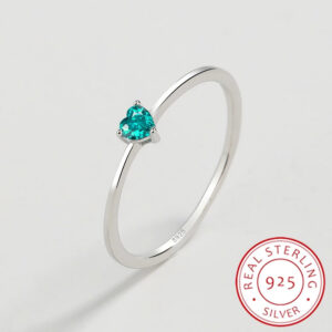 fd9180e7a7dc9dcb Paraiba NEW Fashion Sapphire Couples Ring For Women Heart-Shaped Genuine Sterling Sier Diamond Valentine Day Gift Jewelry
