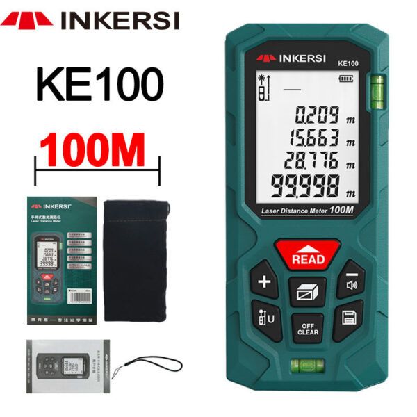 INKERSI Digital Tape Measure 40M Laser Rangefinder Accurate Distance Meter Construction Roulette Trena Lazer Range Finder