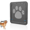 fd9801f4455b3300 Pet Door New Safe Lockable Magnetic Screen Outdoor Dog Cat Window Gate House Enter Freely Fashion Pretty Garden Easy Install