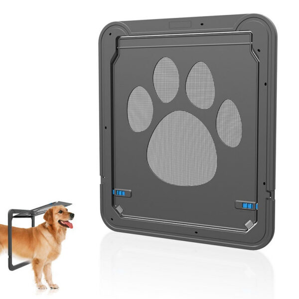 fd9801f4455b3300 Pet Door New Safe Lockable Magnetic Screen Outdoor Dog Cat Window Gate House Enter Freely Fashion Pretty Garden Easy Install