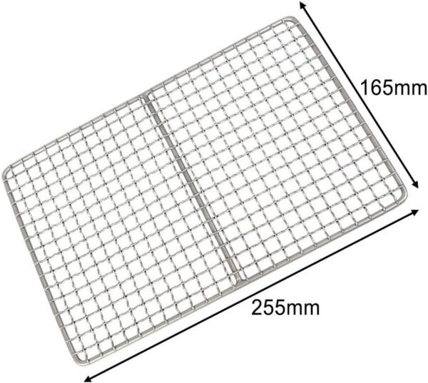 fda25ec5e273d2e8 Tragbares und Ti-Grillnetz mit Aufbewahrungstasche, ideal für Camping und Picknicks