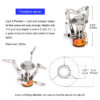 fdabdda27b6e6f17 Widesea Camping One-piece Gas Stove Heater Tourist Burner Foldable Outdoor Picnic Kitchen Equipment Supplies Survival Furnace