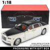 1:18 Rolls-Royce Phantom Car, Zinc Alloy Pull Back Toy Diecast Car with Sound and Light, Realistic Modeg Model Toy111