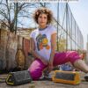 fdb0a3f3e8944cd8 MLOVE P3 Outdoor Bluetooth Speaker, 40W Output Power Bluetooth 5.3 Speaker ,Stereo Sound IPX7 Waterproof,Micro SD Card,RGB Light