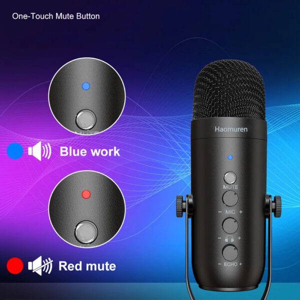 fdb367c222f8ed74 Professional USB Streaming Podcast PC Microphone Studio Cardioid Condenser Mic Kit with Boom Arm For Recording Twitch YouTube